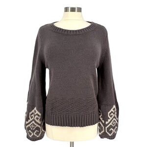 ETERNAL SUNSHINE CREATIONS Bohemian Lantern Sleeve Sweater M/L